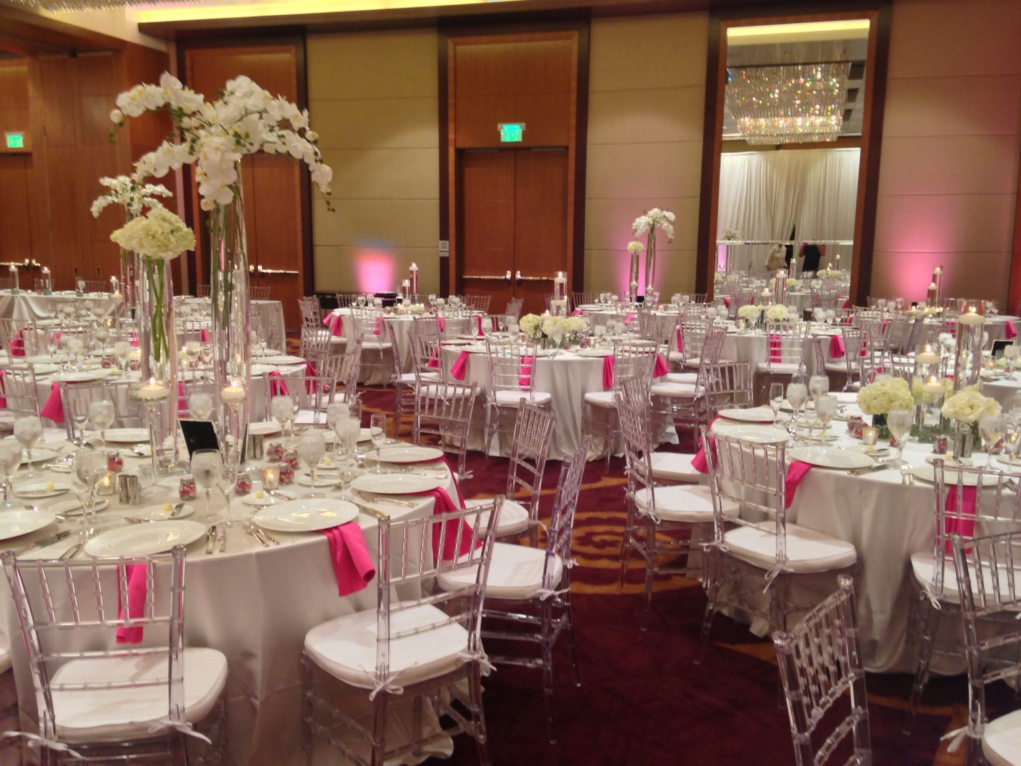 white pink wedding